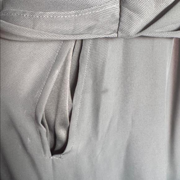 Birdy Grey Strapless Green Maxi Bridesmaid Formal Dress with Slit Wedding Party - Picture 6 of 6